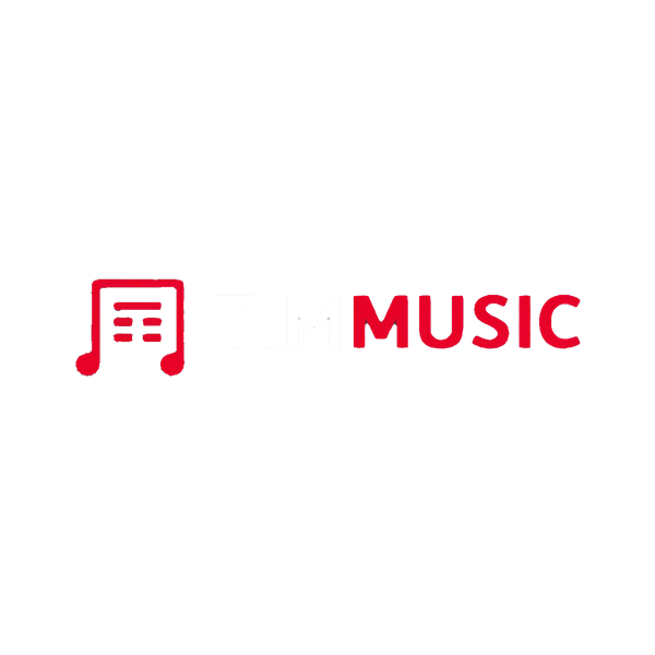 Logo musicale Tim su sfondo bianco.