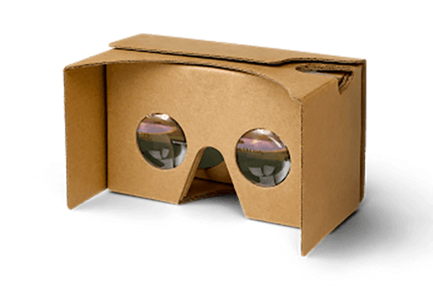 Visore VR in cartone di Google.