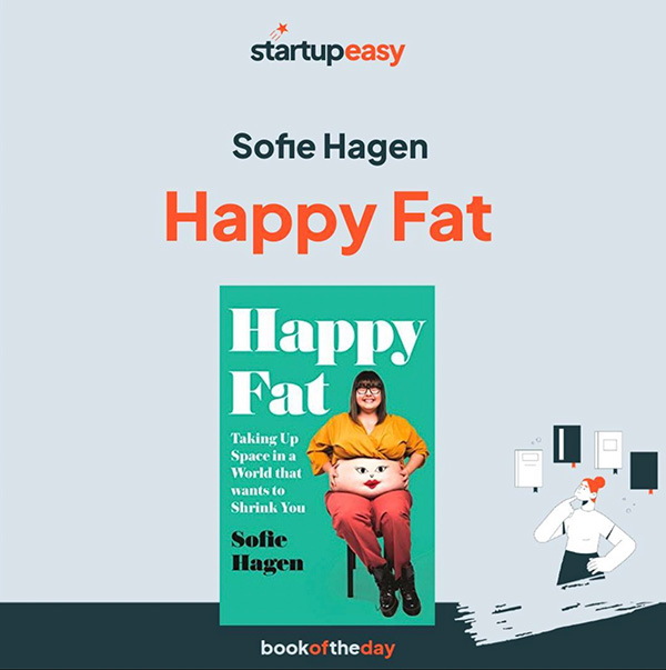 La copertina di Happy Fat di Sofie Hagen.