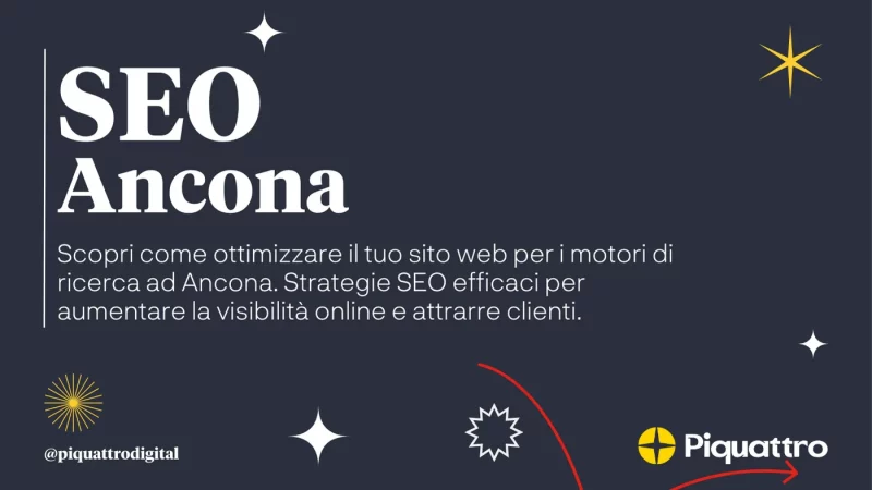 SEO Ancona: Scopri come ottimizzare il tuo sito web per motori di ricerca ad Ancona. Strategia SEO efficace per aumentare la visibilità online e attrarre clienti.